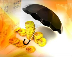 Money and umbrella - thumbnail