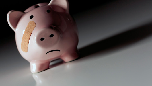File image of broken piggy bank