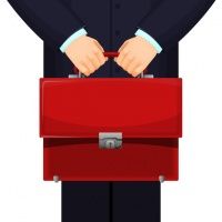 Budget briefcase illustration