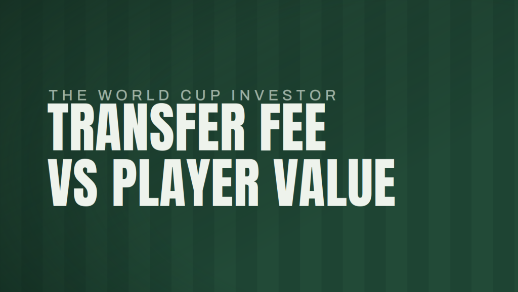 The World Cup Investor, Part 8: Transfer fee vs player value
